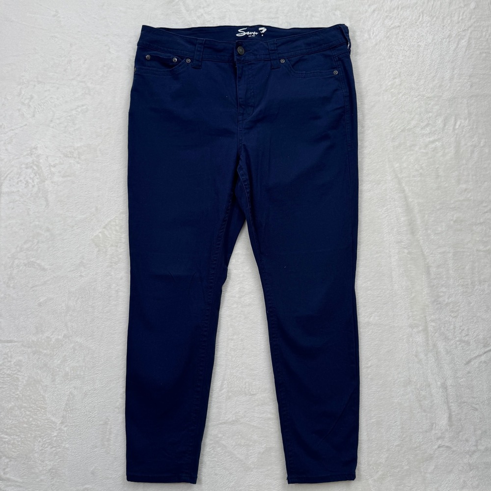 Seven7 Navy Skinny Pants